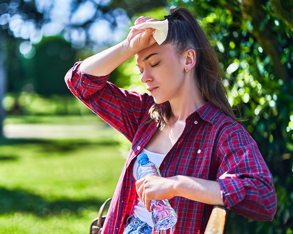 Heat stroke and dehydration